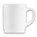 Hrnek porcelánový 280ml bílý stohovatelný